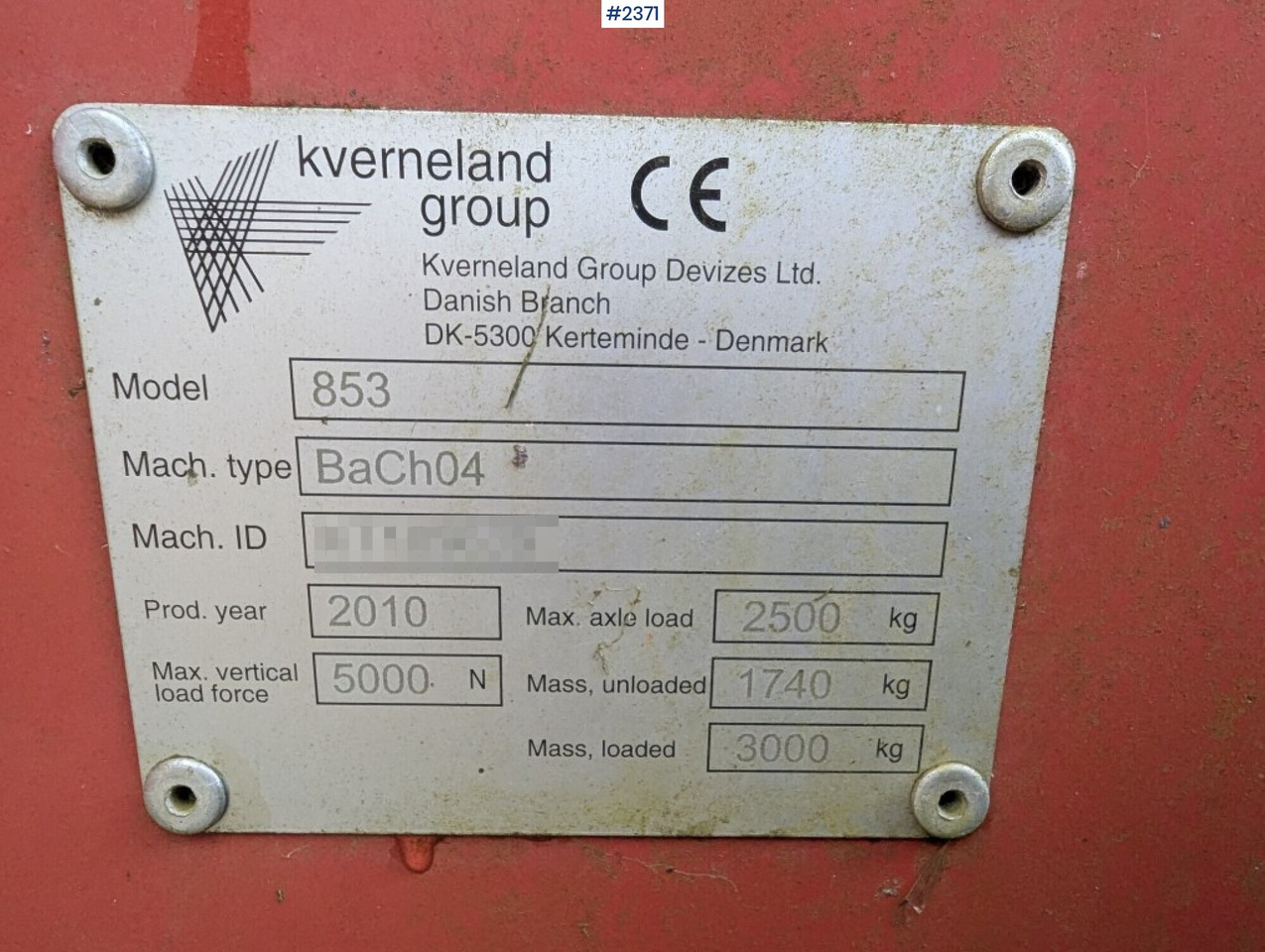 معدات القش Bale cutter / Feed shredder Kverneland Taarup 853: صور 11