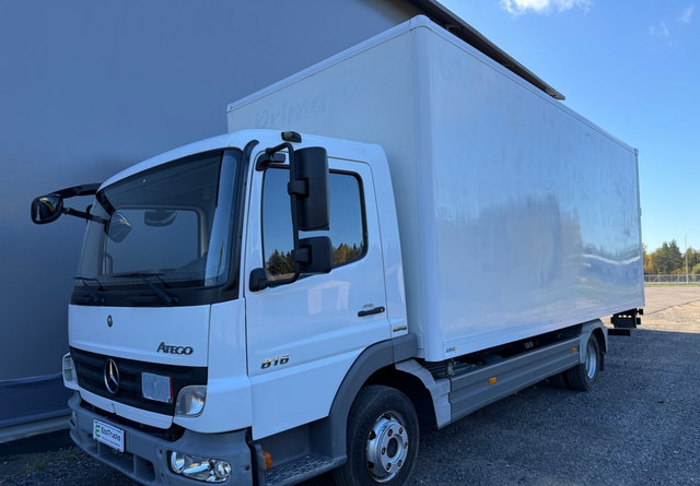 Mercedes-BenzAtego kaappi + perälauta - بصندوق مغلق شاحنة: صور 1 Mercedes-BenzAtego kaappi + perälauta - بصندوق مغلق شاحنة: صور 1