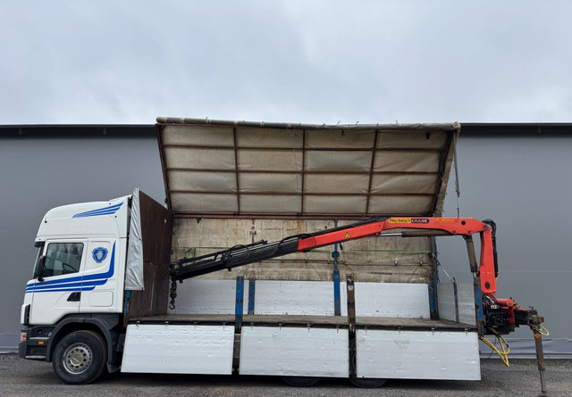 ScaniaScania 144G 6x2 - بصندوق مغلق شاحنة, شاحنة كرين: صور 1 ScaniaScania 144G 6x2 - بصندوق مغلق شاحنة, شاحنة كرين: صور 1