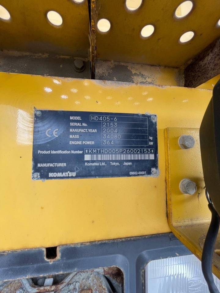شاحنة قلابة للمحاجر Komatsu HD 465-7E0, HD 405-7, HD 405-6, total 4 pcs: صور 17