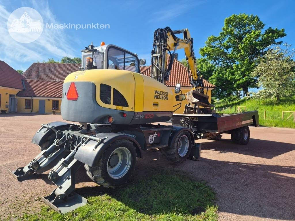 Wacker Neuson EW 100 med vagn  - حفارة على عجلات: صور 5 Wacker Neuson EW 100 med vagn  - حفارة على عجلات: صور 5