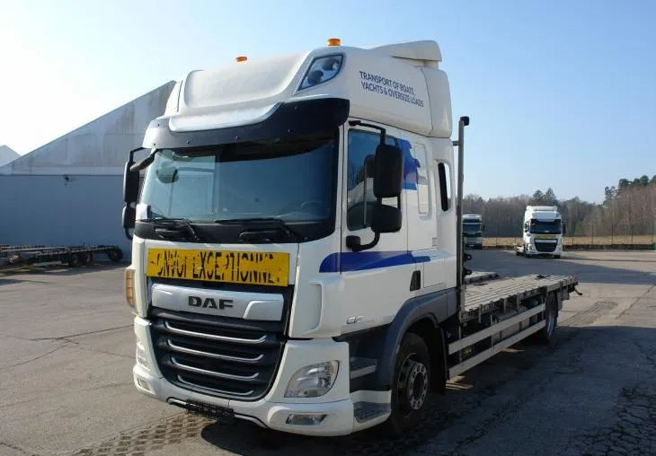 DAF CF 410 EURO 6 Laweta - Platforma super stan - شاحنات مسطحة: صور 2 DAF CF 410 EURO 6 Laweta - Platforma super stan - شاحنات مسطحة: صور 2