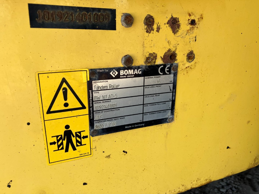 BOMAG DE BW 161 AD-5 Stage IIIb/Tier 4i - مدحلة الأسفلت: صور 2 BOMAG DE BW 161 AD-5 Stage IIIb/Tier 4i - مدحلة الأسفلت: صور 2