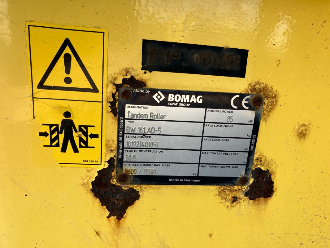 BOMAG DE BW 161 AD-5 Stage IIIb/Tier 4i - مدحلة: صور 2 BOMAG DE BW 161 AD-5 Stage IIIb/Tier 4i - مدحلة: صور 2