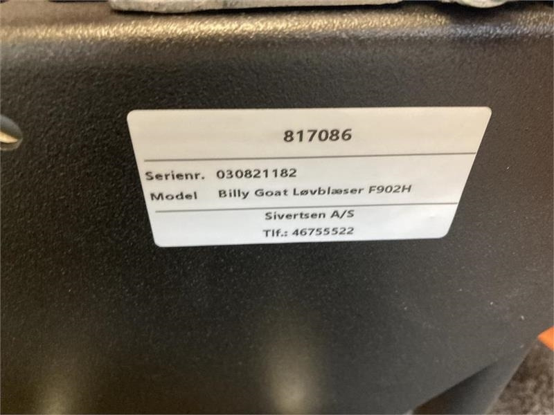 Billy Goat F902H - معدات الحدائق: صور 5 Billy Goat F902H - معدات الحدائق: صور 5