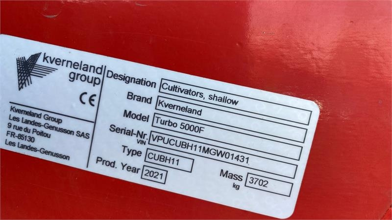 الأمشاط الزراعية Kverneland TURBO 5000 Foldbar: صور 8 الأمشاط الزراعية Kverneland TURBO 5000 Foldbar: صور 8