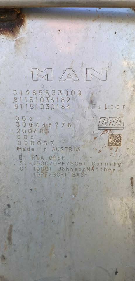 MAN TG3 TGX TGS KATALIZATOR TŁUMIK 81.151036182 81.151030164 - محول حفزي: صور 5 MAN TG3 TGX TGS KATALIZATOR TŁUMIK 81.151036182 81.151030164 - محول حفزي: صور 5