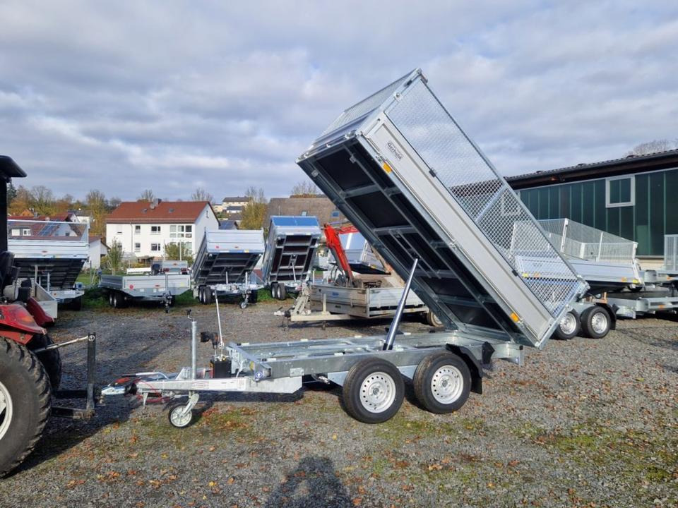 Böckmann Kipper PKW Anhänger RK-AL 3016/27 Gitteraufsatz EsayKipp - قلابة مقطورة: صور 1 Böckmann Kipper PKW Anhänger RK-AL 3016/27 Gitteraufsatz EsayKipp - قلابة مقطورة: صور 1