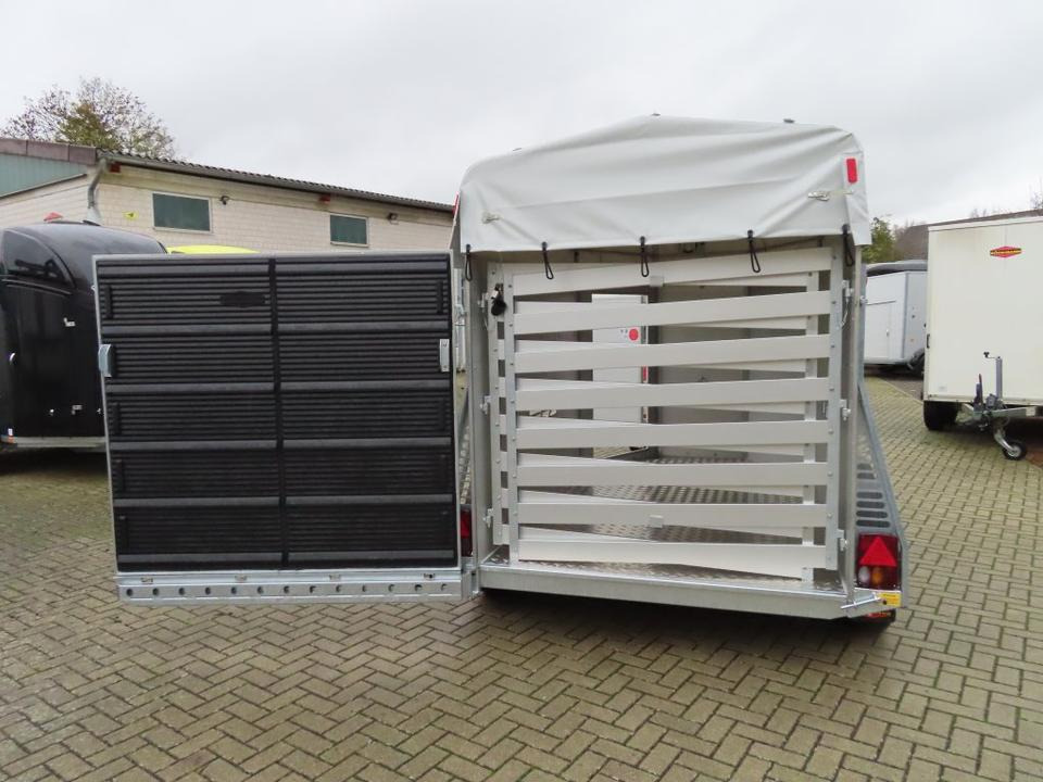 شاحنة نقل المواشي مقطورة Böckmann Viehanhänger, 2,4 to. Tür/Rampekombi, Humbaur, Fendt: صور 16
