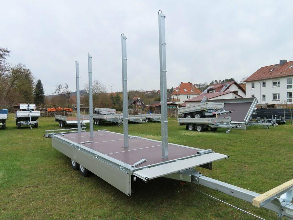 مقطورات مسطحة Langmaterialanhänger Unsinn LM 3554-14-2040 Deichsel ausziehbar: صور 9