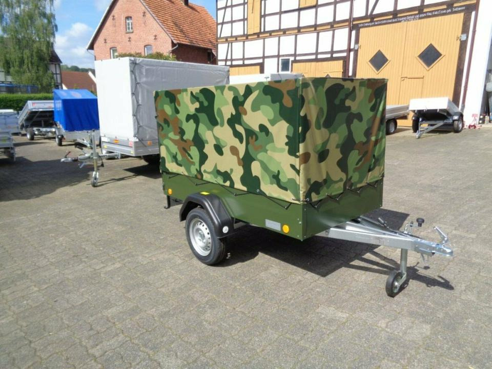 TPV PKW-Anhänger Plane und Spriegel 750 kg, Camouflage - مقطورات السيارات: صور 2 TPV PKW-Anhänger Plane und Spriegel 750 kg, Camouflage - مقطورات السيارات: صور 2