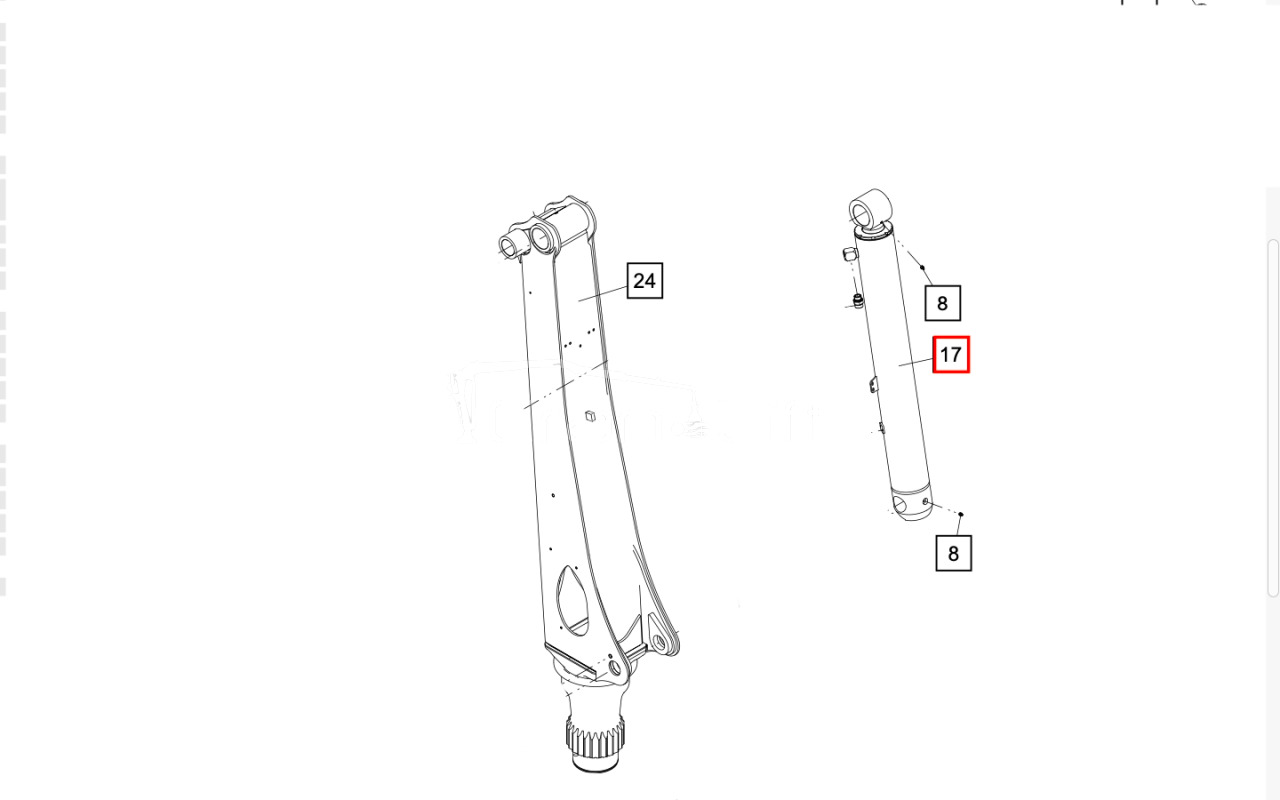 Siłownik główny Epsilon Master M10Z, M12Z, M13Z tłok YE01131L - الاسطوانة الهيدروليكية - ونش كرين: صور 3 Siłownik główny Epsilon Master M10Z, M12Z, M13Z tłok YE01131L - الاسطوانة الهيدروليكية - ونش كرين: صور 3