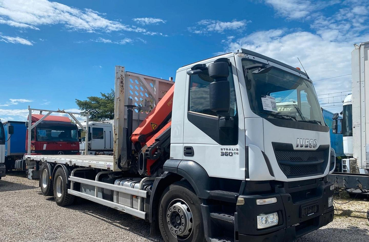 IVECO STRALIS AD260S36 CASSONE FISSO E GRU - شاحنات مسطحة, شاحنة كرين: صور 1 IVECO STRALIS AD260S36 CASSONE FISSO E GRU - شاحنات مسطحة, شاحنة كرين: صور 1