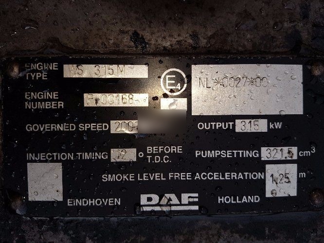 DAF ATI 1160 430 WS315M E2 DAF - المحرك - شاحنة: صور 5 DAF ATI 1160 430 WS315M E2 DAF - المحرك - شاحنة: صور 5