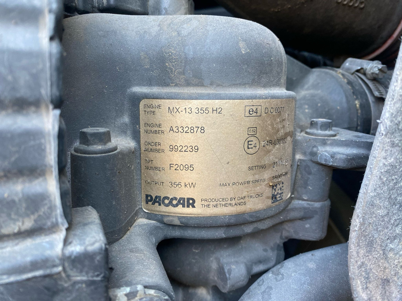 Daf MX-13 355H2 - المحرك: صور 1 Daf MX-13 355H2 - المحرك: صور 1