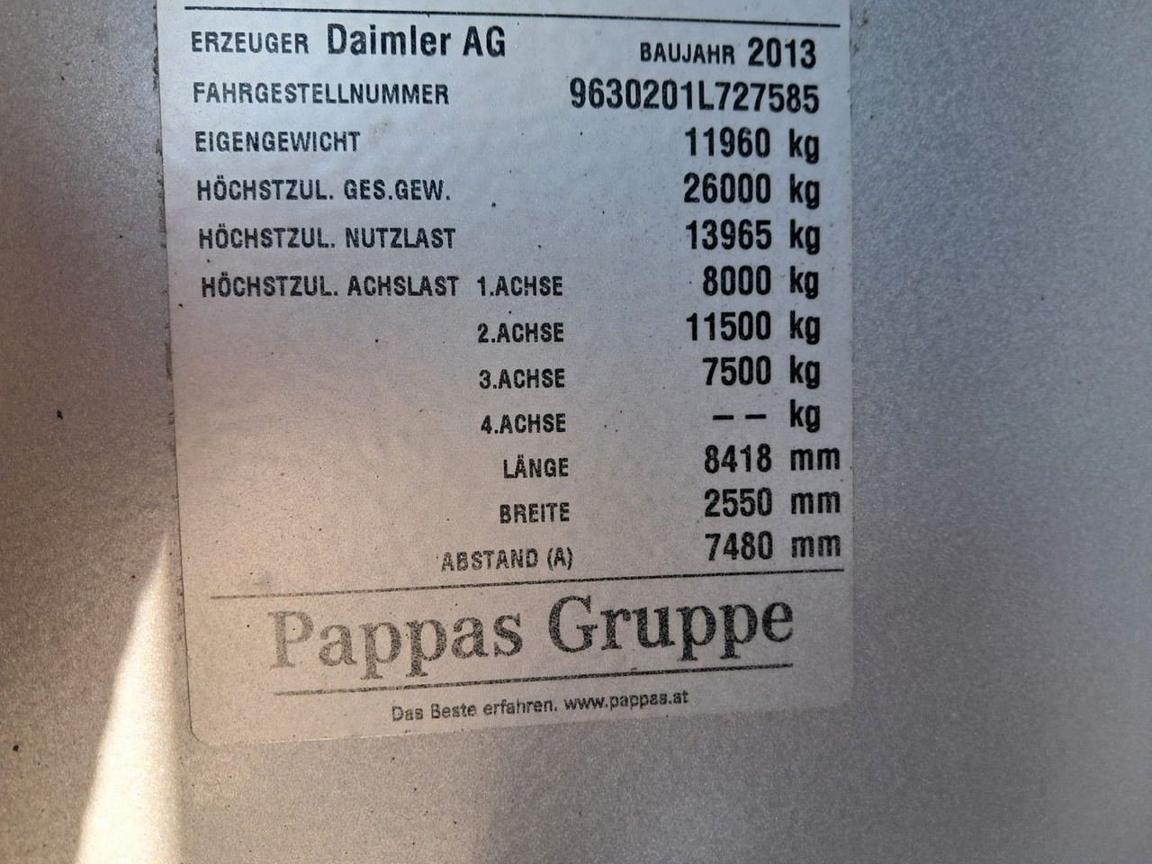 قلابات Mercedes-Benz Actros 2651 Dreiseitk.|Lift-Lenk | Klima | Retar: صور 20 قلابات Mercedes-Benz Actros 2651 Dreiseitk.|Lift-Lenk | Klima | Retar: صور 20