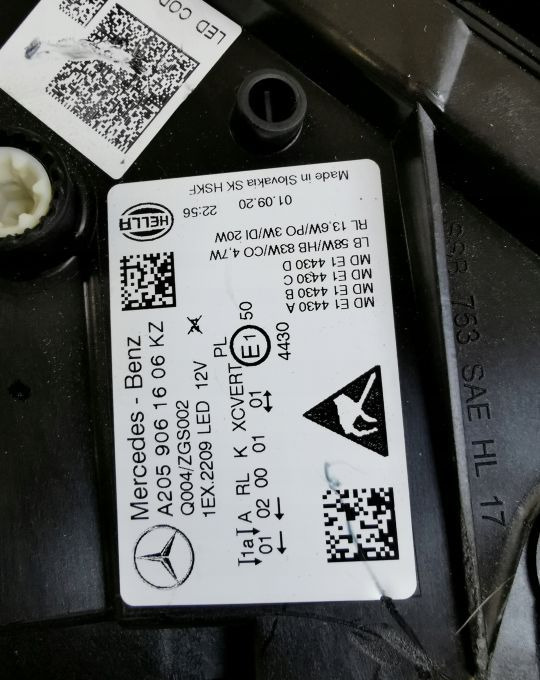 LAMPA PRZÓD MERCEDES C KLASA A 205 9061606 LIFT - كشافات: صور 5 LAMPA PRZÓD MERCEDES C KLASA A 205 9061606 LIFT - كشافات: صور 5