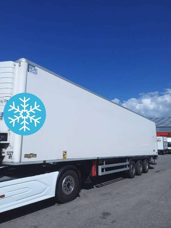 Semi-remorque 3 Essieux FRIGO 38 TONNES HAYON CAISSE CHEREAU GROUPE CARRIER VECTOR 1950 MT - مبردة نصف مقطورة: صور 1 Semi-remorque 3 Essieux FRIGO 38 TONNES HAYON CAISSE CHEREAU GROUPE CARRIER VECTOR 1950 MT - مبردة نصف مقطورة: صور 1