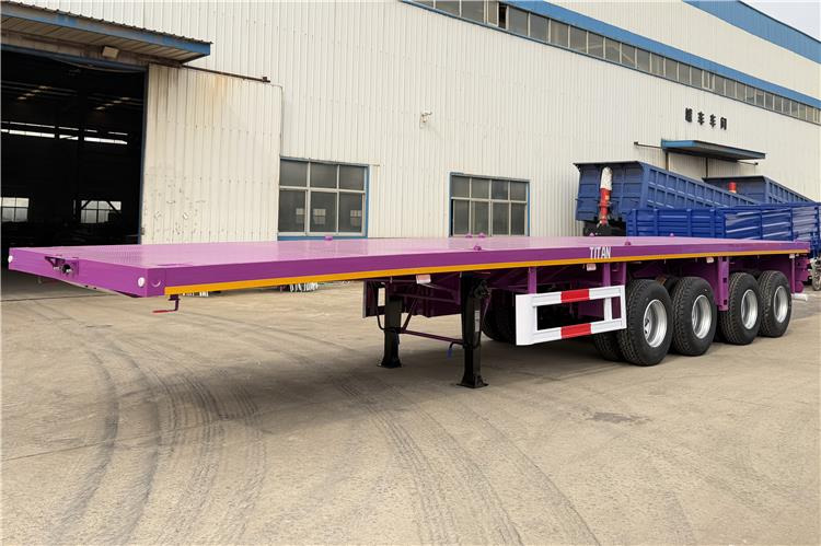 TITAN 4 Axle 40ft Flatbed Semi Trailer for Sale In Guam - نصف مقطورة مسطحة: صور 1 TITAN 4 Axle 40ft Flatbed Semi Trailer for Sale In Guam - نصف مقطورة مسطحة: صور 1