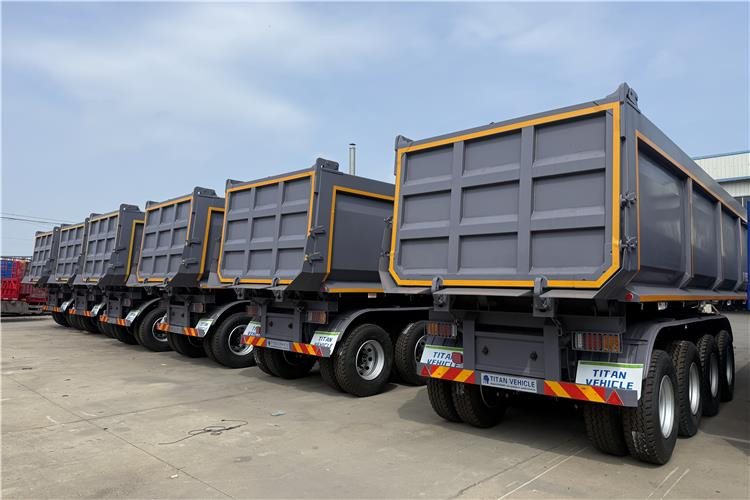 TITAN 4 Axle 80 Ton Dump Trailer for Sale In Cameroon - قلابة نصف مقطورة: صور 3 TITAN 4 Axle 80 Ton Dump Trailer for Sale In Cameroon - قلابة نصف مقطورة: صور 3