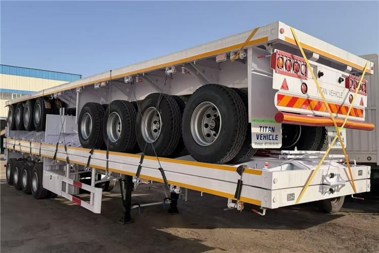 TITAN 4 Axle Flatbed Trailer for Sale In Saudi Arabia - نصف مقطورة مسطحة: صور 5 TITAN 4 Axle Flatbed Trailer for Sale In Saudi Arabia - نصف مقطورة مسطحة: صور 5