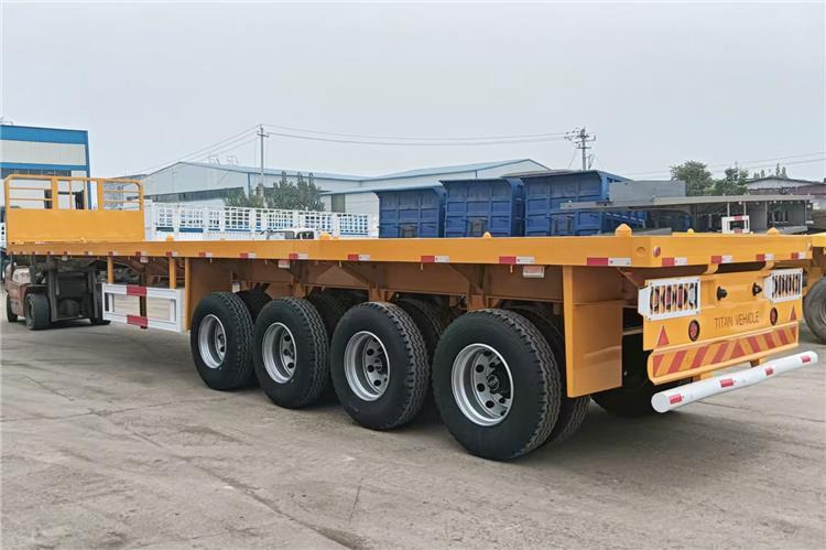 TITAN 4 Axle Flatbed Trailer for Sale Price In Senegal - نصف مقطورة مسطحة: صور 2 TITAN 4 Axle Flatbed Trailer for Sale Price In Senegal - نصف مقطورة مسطحة: صور 2