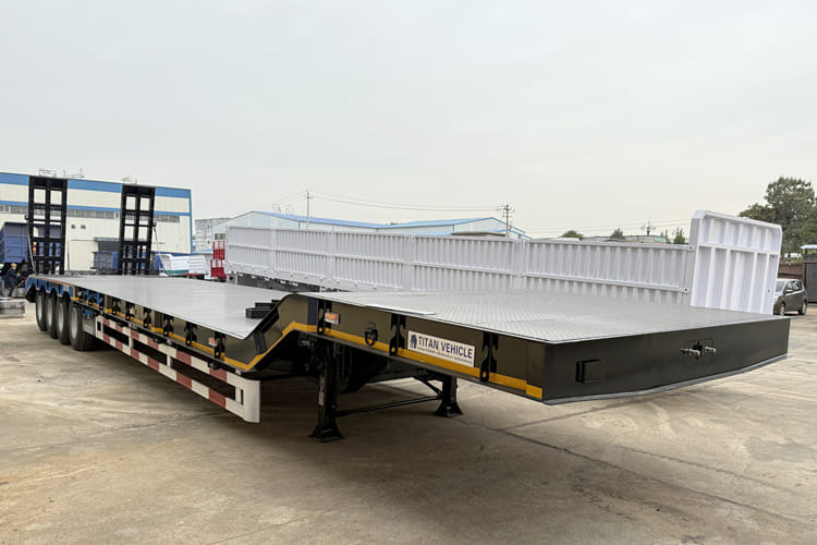 TITAN 4 Axle Lowbed Trailer for Sale in Mali - عربة مسطحة منخفضة نصف مقطورة: صور 2 TITAN 4 Axle Lowbed Trailer for Sale in Mali - عربة مسطحة منخفضة نصف مقطورة: صور 2