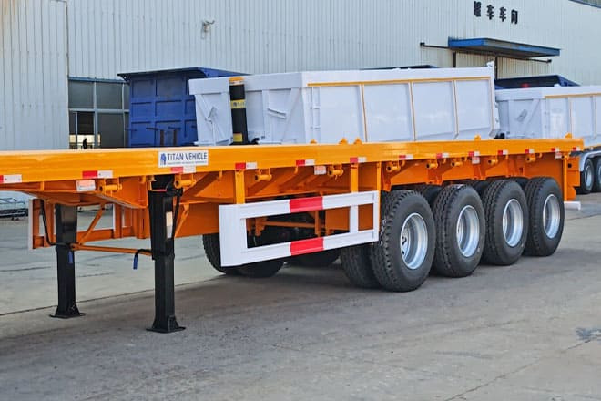 TITAN 40 Foot Flatbed Semi Trailer for Sale in Saudi Arabia - نصف مقطورة مسطحة: صور 2 TITAN 40 Foot Flatbed Semi Trailer for Sale in Saudi Arabia - نصف مقطورة مسطحة: صور 2