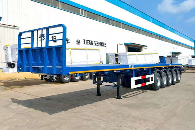 TITAN 5 Axle New Flatbed Trailers for Sale in Mauritius - نصف مقطورة مسطحة: صور 3 TITAN 5 Axle New Flatbed Trailers for Sale in Mauritius - نصف مقطورة مسطحة: صور 3