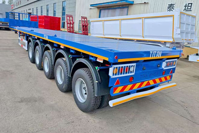 TITAN 5 Axle New Flatbed Trailers for Sale in Mauritius - نصف مقطورة مسطحة: صور 2 TITAN 5 Axle New Flatbed Trailers for Sale in Mauritius - نصف مقطورة مسطحة: صور 2
