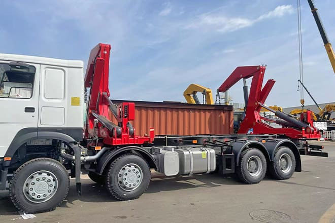 XCMG 20 Ft Side Lifter Truck for Sale in Papua New Guinea - شاحنات الحاويات / جسم علوي قابل للتغيير شاحنة: صور 1 XCMG 20 Ft Side Lifter Truck for Sale in Papua New Guinea - شاحنات الحاويات / جسم علوي قابل للتغيير شاحنة: صور 1