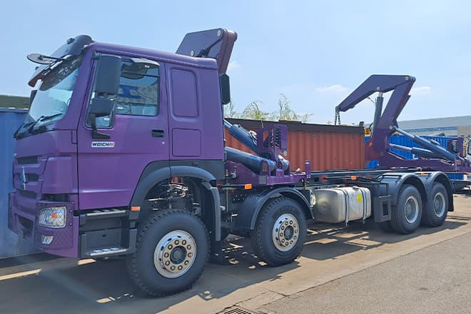 XCMG 37 Ton Container Side Lifter Truck for Sale in Kiribati - شاحنات الحاويات / جسم علوي قابل للتغيير شاحنة: صور 1 XCMG 37 Ton Container Side Lifter Truck for Sale in Kiribati - شاحنات الحاويات / جسم علوي قابل للتغيير شاحنة: صور 1