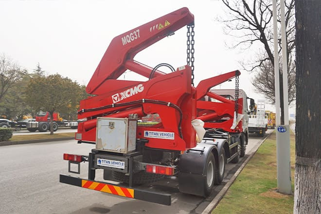 XCMG 37 Ton Side Loader Truck for Sale in Mexico - شاحنات الحاويات / جسم علوي قابل للتغيير شاحنة: صور 3 XCMG 37 Ton Side Loader Truck for Sale in Mexico - شاحنات الحاويات / جسم علوي قابل للتغيير شاحنة: صور 3