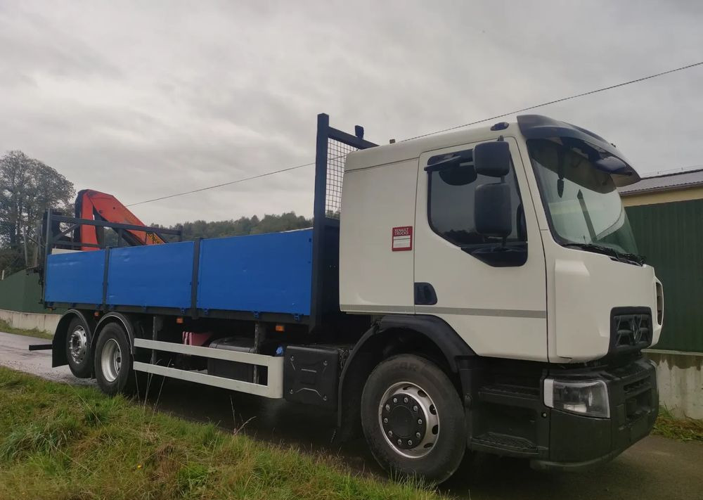 Renault Gama D 26.320 skrzynia hds palfinger PK15500 - شاحنات مسطحة, شاحنة كرين: صور 3 Renault Gama D 26.320 skrzynia hds palfinger PK15500 - شاحنات مسطحة, شاحنة كرين: صور 3