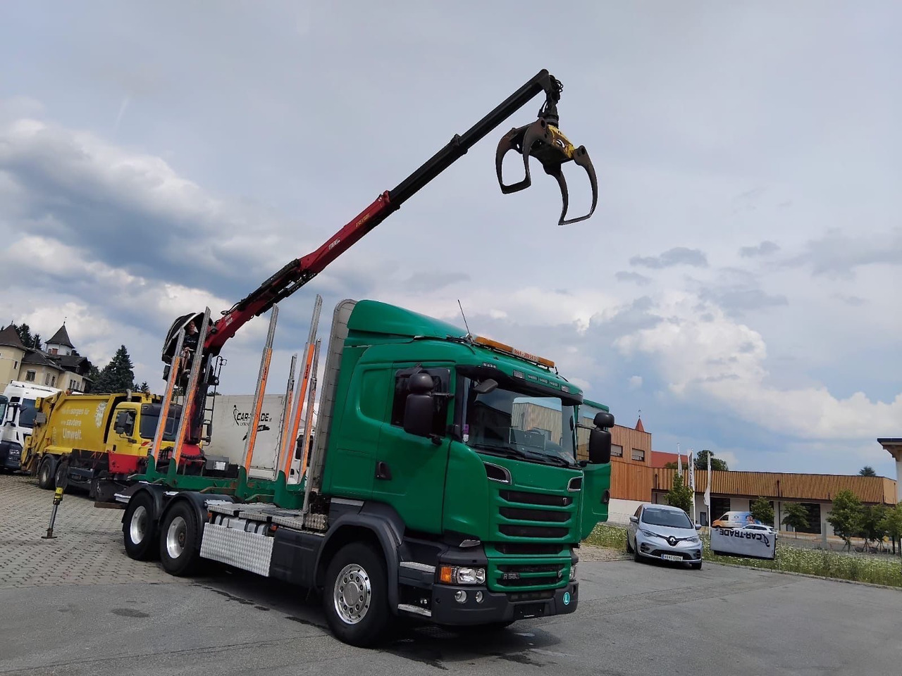 Scania R 580 V8 Penz Kran 2x Telespok - شاحنة قطع الأشجار, شاحنة كرين: صور 5 Scania R 580 V8 Penz Kran 2x Telespok - شاحنة قطع الأشجار, شاحنة كرين: صور 5