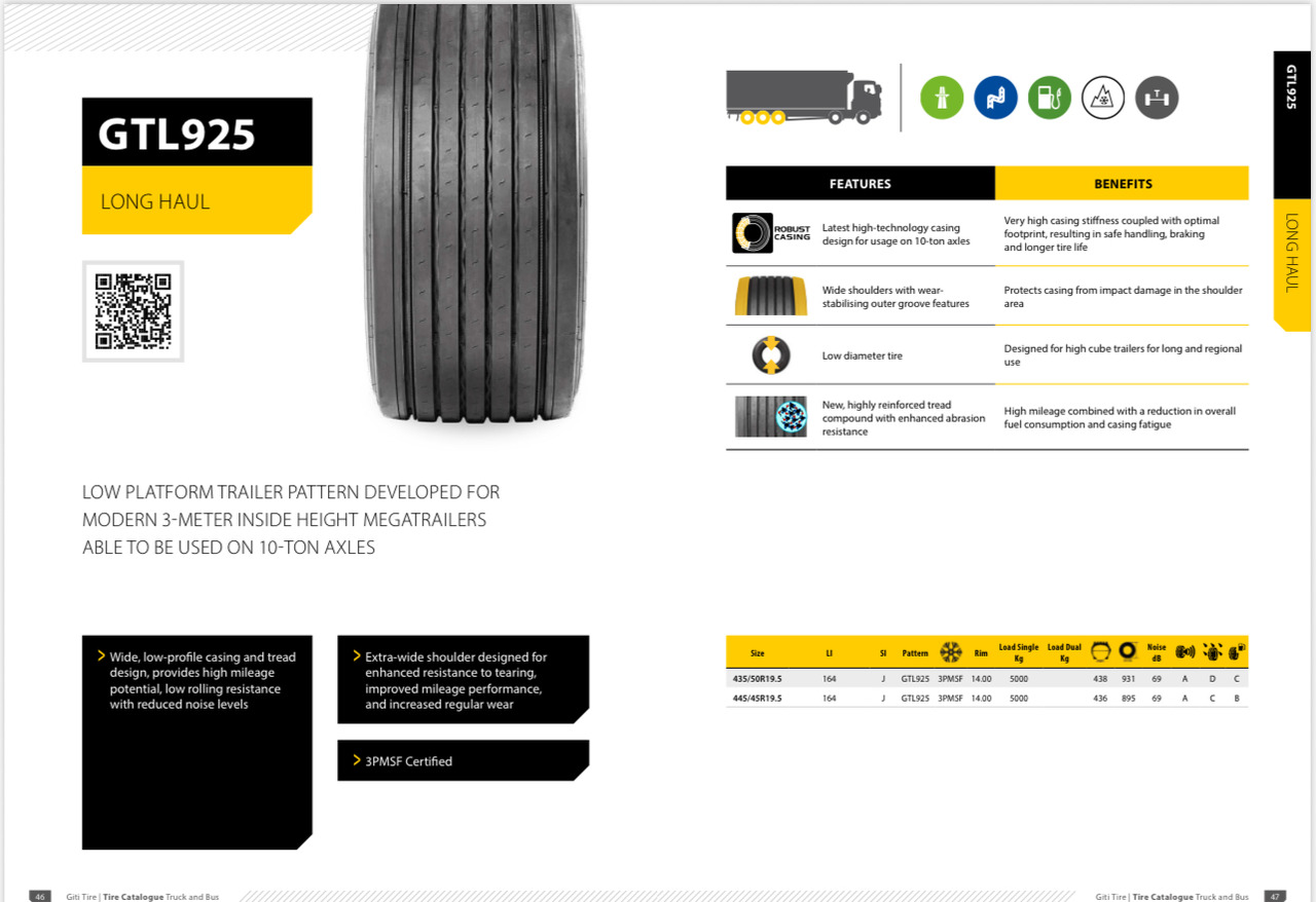 GITI 435 / 50 R 22,5 - الإطارات - مقطورة: صور 1 GITI 435 / 50 R 22,5 - الإطارات - مقطورة: صور 1