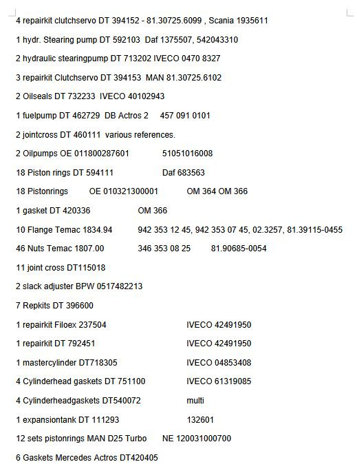 Pistonrings NE 120031000700 for MAN D25 Turbo - ديترويت / خواتم / البطانات: صور 2 Pistonrings NE 120031000700 for MAN D25 Turbo - ديترويت / خواتم / البطانات: صور 2