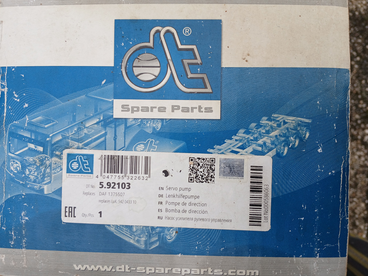 Steeringpump DT 592103 for Daf - مضخة التوجيه: صور 3 Steeringpump DT 592103 for Daf - مضخة التوجيه: صور 3