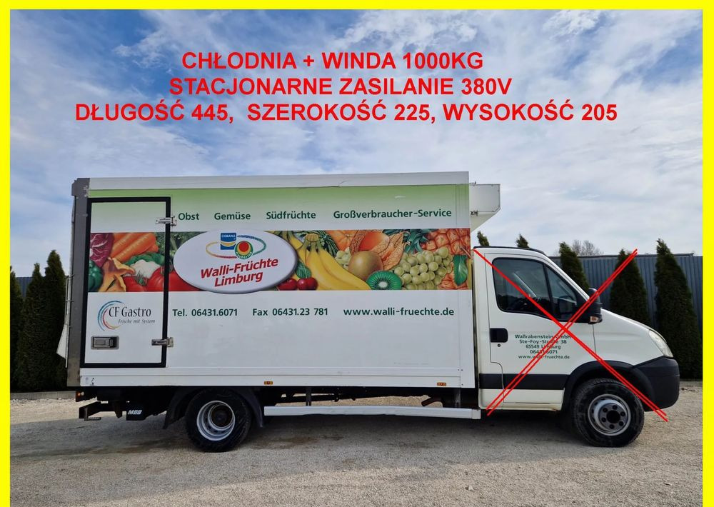 Chłodnia 8 palet + winda 1000kg, zasilanie stacjonarne, Iveco 70, Mascott, Atego, Sprinter, stan idealny! - جسم السيارة - ثلاجة: صور 1 Chłodnia 8 palet + winda 1000kg, zasilanie stacjonarne, Iveco 70, Mascott, Atego, Sprinter, stan idealny! - جسم السيارة - ثلاجة: صور 1