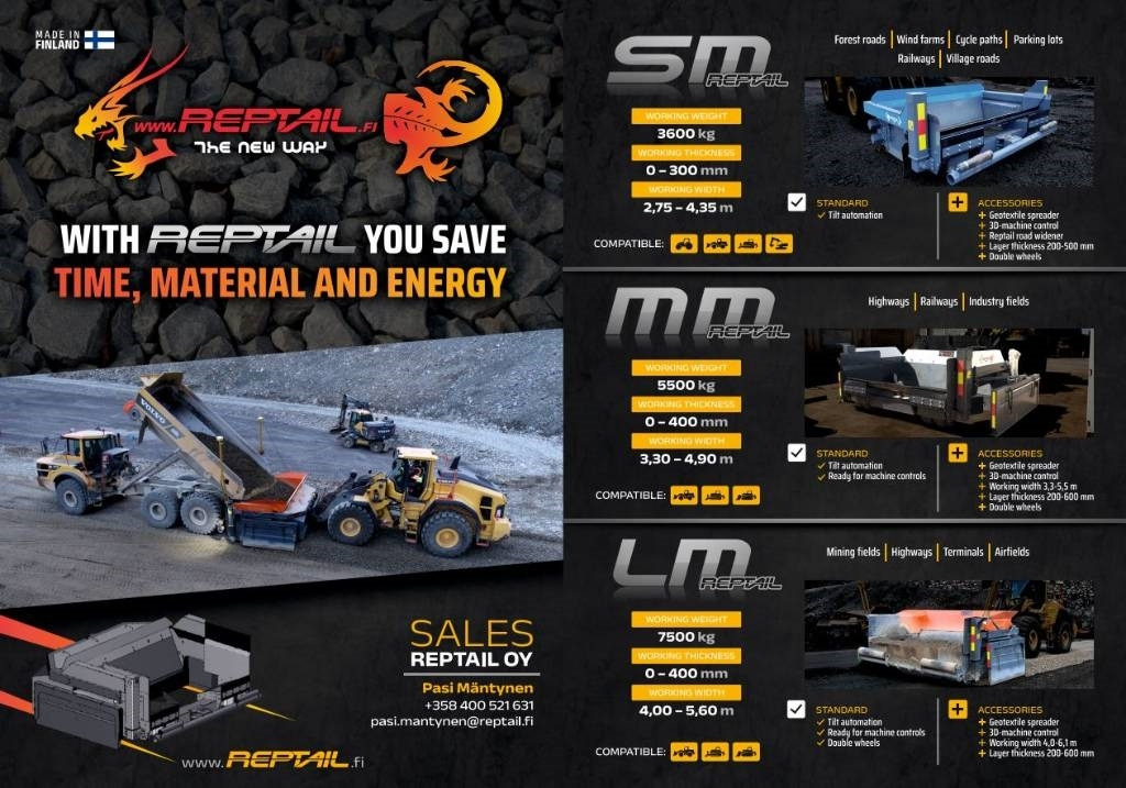 Reptail LM - آلة تسوية الأرض: صور 3 Reptail LM - آلة تسوية الأرض: صور 3