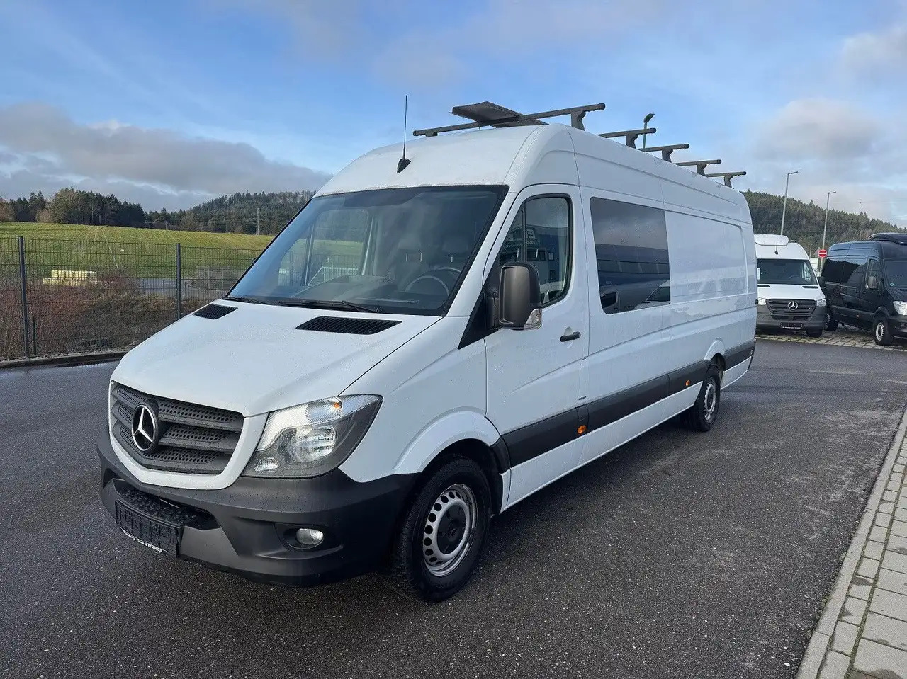 Mercedes-Benz Sprinter 319 CDI Maxi Lang XXL Extralang Mixto - فان, الشاحنات الصغيرة كابينة مزدوجة: صور 1 Mercedes-Benz Sprinter 319 CDI Maxi Lang XXL Extralang Mixto - فان, الشاحنات الصغيرة كابينة مزدوجة: صور 1