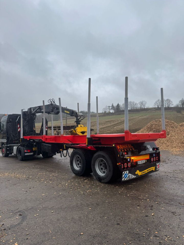 NACZEPA Z DŹWIGIEM DO DREWNA - نصف مقطورة اخشاب: صور 1 NACZEPA Z DŹWIGIEM DO DREWNA - نصف مقطورة اخشاب: صور 1