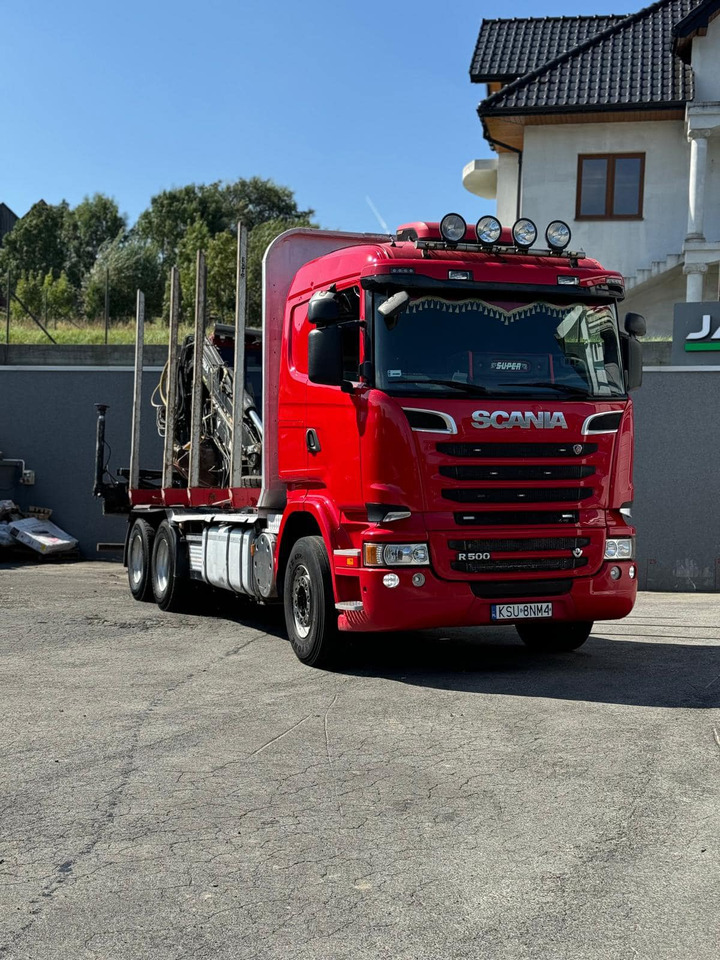 SCANIA R500 & KESLA 2012T - شاحنة قطع الأشجار, شاحنة كرين: صور 1 SCANIA R500 & KESLA 2012T - شاحنة قطع الأشجار, شاحنة كرين: صور 1