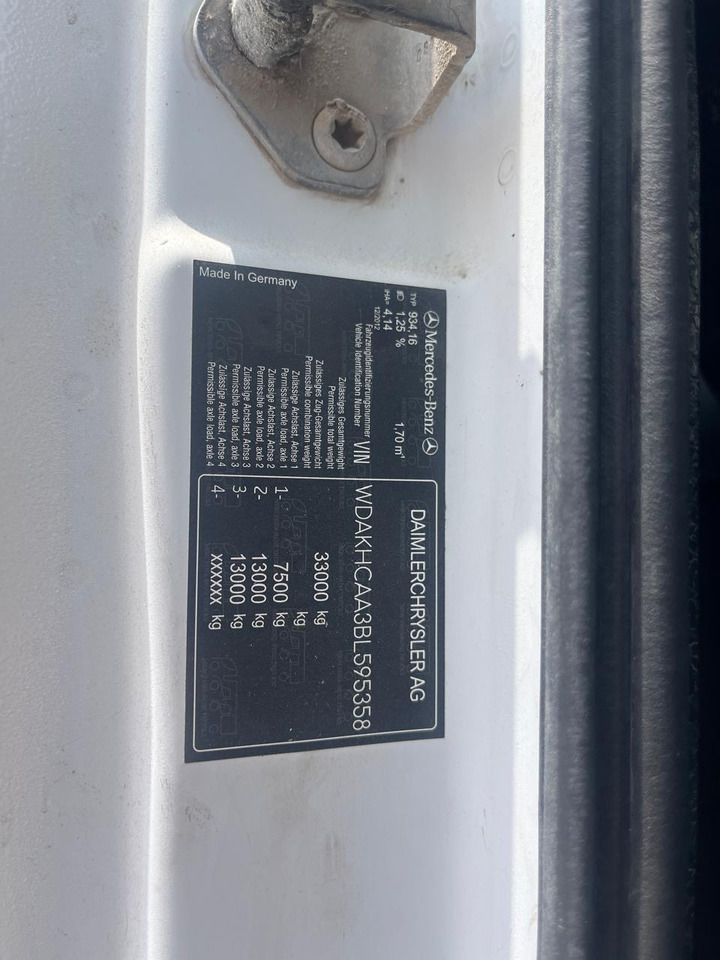 MERCEDES-BENZ Actros 3340 - الشاسيه شاحنة: صور 3 MERCEDES-BENZ Actros 3340 - الشاسيه شاحنة: صور 3
