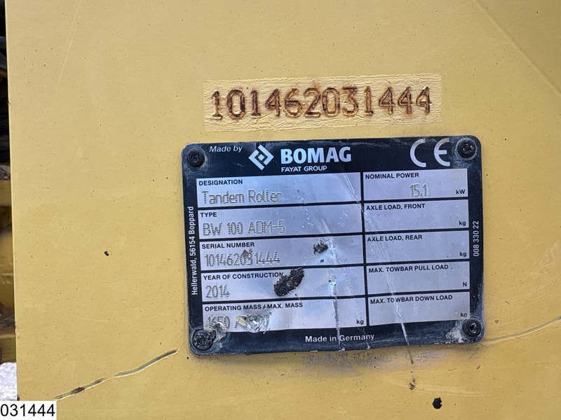 Bomag BW 100ADM-5 2207h, 15,1KW - مدحلة: صور 5 Bomag BW 100ADM-5 2207h, 15,1KW - مدحلة: صور 5