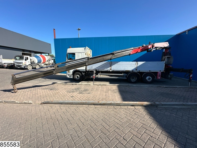 شاحنات مسطحة, شاحنة كرين DAF XF 410 6x2, Fassi, Retarder, Remote: صور 13