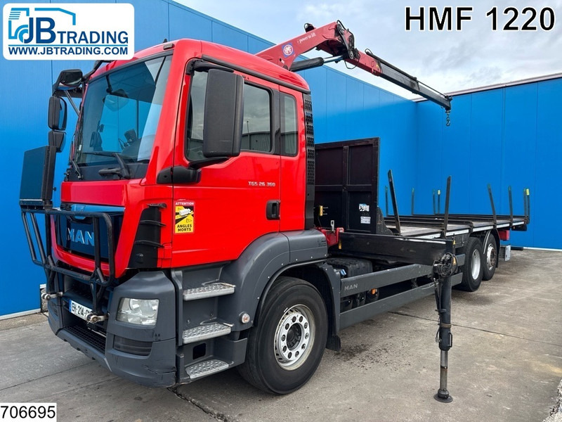 MAN TGS 26 360 6x2, EURO 6, HMF 1220 - شاحنات مسطحة, شاحنة كرين: صور 1 MAN TGS 26 360 6x2, EURO 6, HMF 1220 - شاحنات مسطحة, شاحنة كرين: صور 1