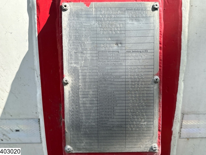 METACO Gas 56204 Liter, LPG GPL Butane, 1 Comp - نصف مقطورة صهريج: صور 3 METACO Gas 56204 Liter, LPG GPL Butane, 1 Comp - نصف مقطورة صهريج: صور 3