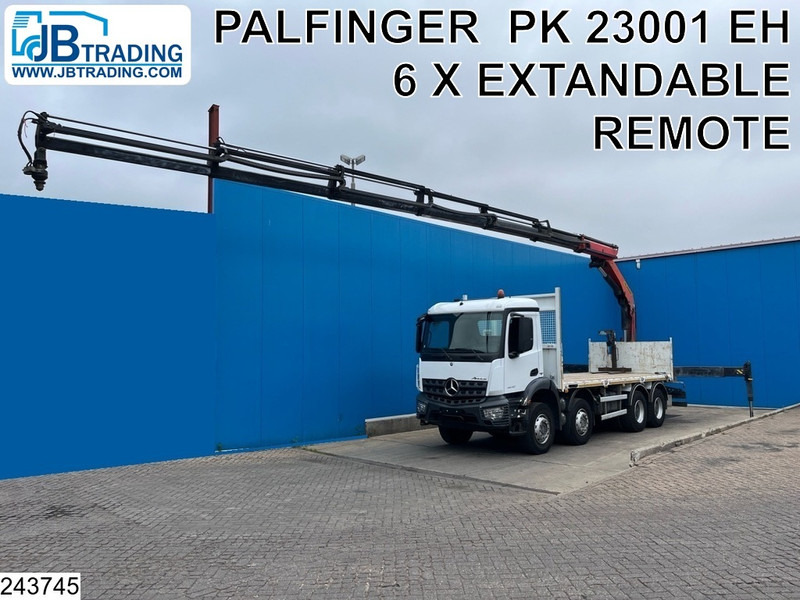 Mercedes-Benz Arocs 3240 8X4, EURO 6, Steel suspension, Palfinger - شاحنات مسطحة, شاحنة كرين: صور 1 Mercedes-Benz Arocs 3240 8X4, EURO 6, Steel suspension, Palfinger - شاحنات مسطحة, شاحنة كرين: صور 1