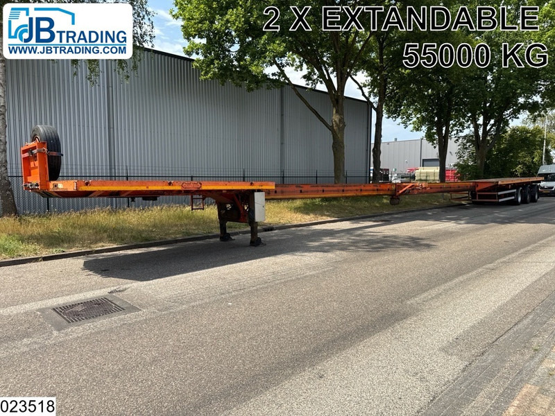 Nooteboom open laadbak 55000 KG, 28.95 m, 2 X Extandable - نصف مقطورة مسطحة: صور 1 Nooteboom open laadbak 55000 KG, 28.95 m, 2 X Extandable - نصف مقطورة مسطحة: صور 1